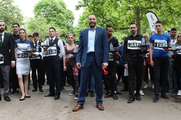First Dates Fred leads as hundreds take part in annual Hyde Park National Waiters Day race